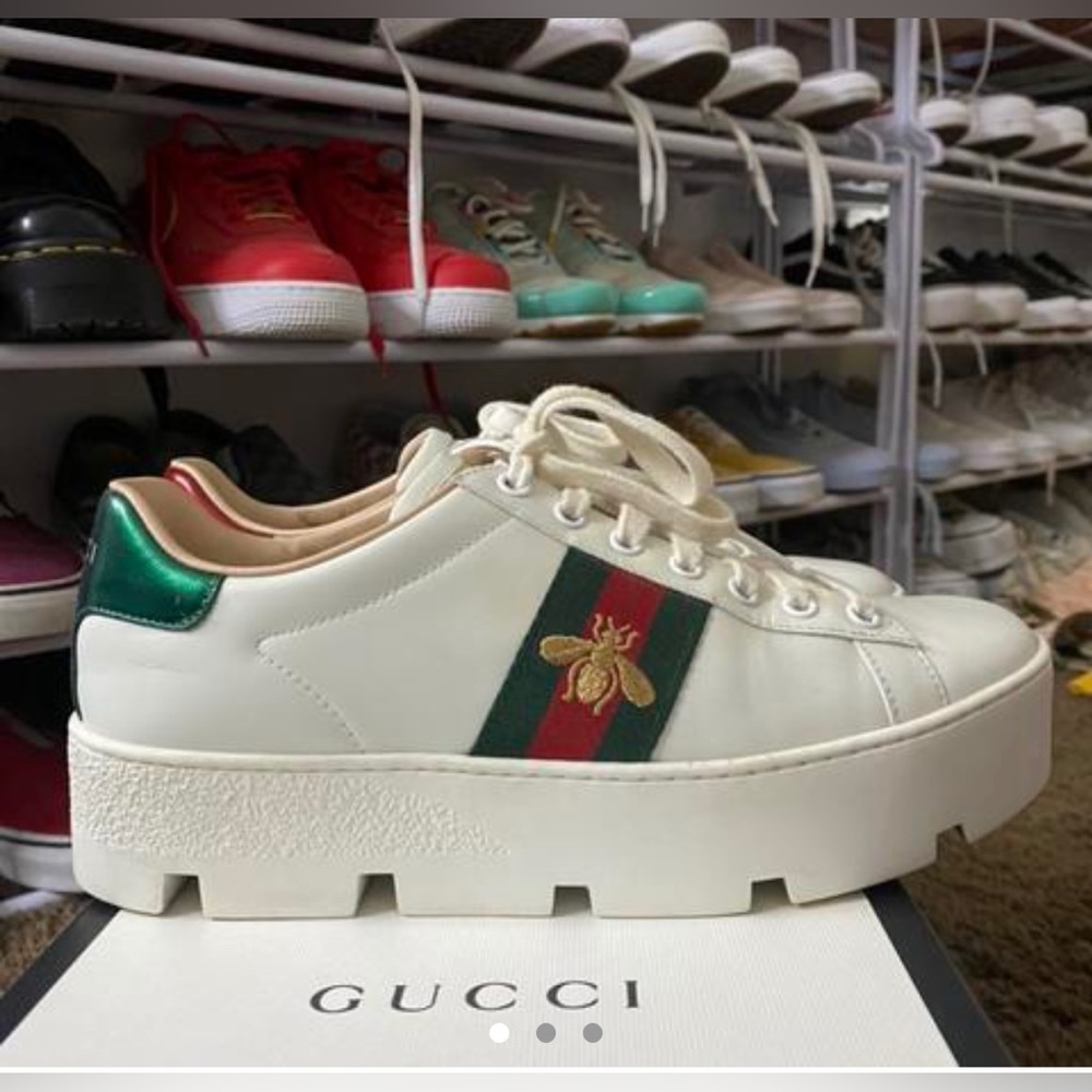 Gucci platform sneakers!